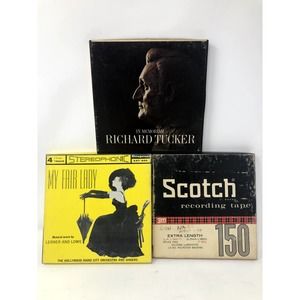 Lot of 5 Reel to Reel Tapes The Sound of Music Carousel My Fair Lady On Broadway